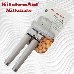 KitchenAid Milkshake Color  Stainless Steel Multi-function Can Opener - NWT